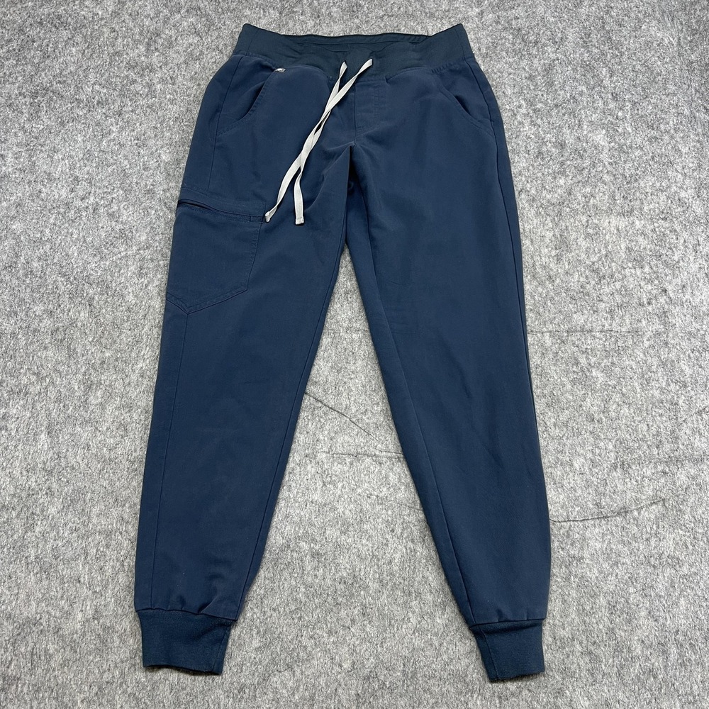 FIGS ZamoraJogger Pants Womens Small Navy Blue Technical Collection Stretch Scru